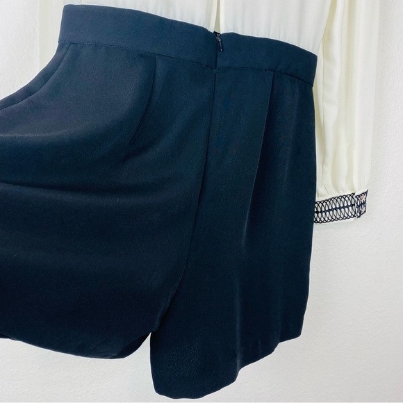 Miss SELFRIDGE White Black Embroidered Romper Size 8 - Picture 13 of 16